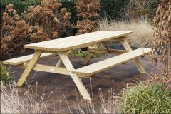 Primaterra Piknikový stůl a lavice 180x162x75 cm masivní borovice