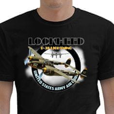 STRIKER Tričko Lockheed P-38 Lightning Barva: Šedá, Velikost: XL