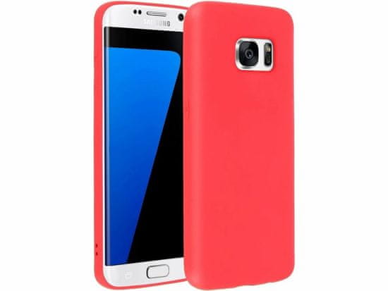 FORCELL Obal / kryt na Samsung Galaxy S7 EDGE červený - Forcell Soft