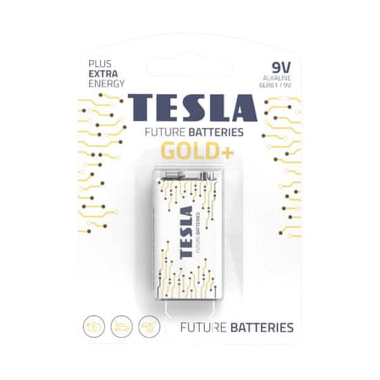 Tesla Batteries TESLA 9V GOLD+ Alkaline 1 ks blistr 6LR61 NEW