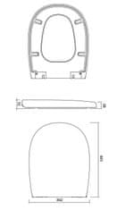 CERSANIT Sedátko arteco bílé duroplastové soft-close easy off (K667-001)