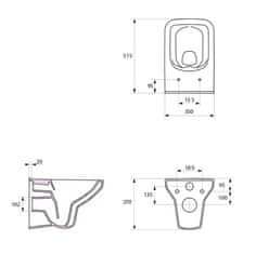 KOUPELNYMOST Geberit kombifixbasic vč. bílého tlačítka delta 21 + wc cersanit cleanon como + sedátko (110.100.00.1 21BI CO1)