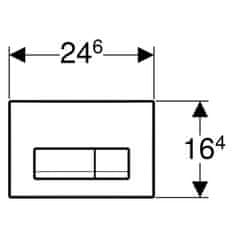 KOUPELNYMOST Geberit kombifixbasic vč. chromového tlačítka delta 51 + wc ideal standard tesi se sedátkem rimless (110.100.00.1 51CR TE2)