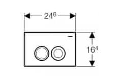 KOUPELNYMOST Geberit duofixbasic s matným tlačítkem delta21 + wc ideal standard tesi se sedátkem rimless (458.103.00.1 21MA TE2)