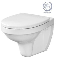 KOUPELNYMOST Laufen rámový podomítkový modul cw1 set s bílým tlačítkem + wc cersanit delfi + soft sedátko (H8946600000001BI DE2)