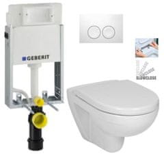 KOUPELNYMOST Geberit kombifixbasic vč. bílého tlačítka delta 21 + wc jika lyra plus + sedátko duraplast slowclose (110.100.00.1 21BI LY5)