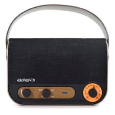 AIWA Přenosný reproduktor a rádio RBTU-600 ve stylu Vintage