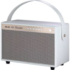 Akai Přenosný reproduktor BT Retro Style M5-Thunder White