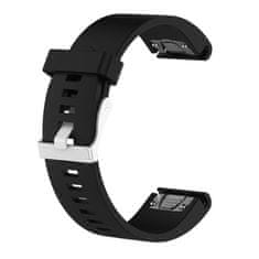 FIXED Silikonový řemínek FIXED Silicone Strap pro Garmin QuickFit 20mm, černý