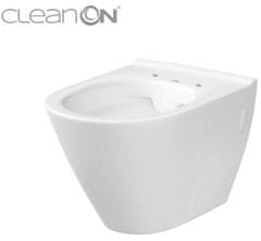 KOUPELNYMOST Alcadrain sádromodul - předstěnový instalační systém s bílým tlačítkem m1710 + wc cersanit cleanon city (AM101/1120 M1710 CI1)