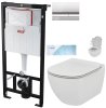 Alcadrain sádromodul - předstěnový instalační systém s chromovým tlačítkem m1721 + wc ideal standard tesi se sedátkem softclose, aquablade (AM101/1120 M1721 TE1)