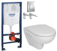 KOUPELNYMOST Rapid sl pro závěsné wc 38528set s chromovou deskou + wc jika lyra plus + sedátko duraplast (38772001 LY6)