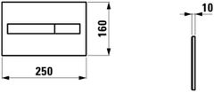 KOUPELNYMOST Laufen rámový podomítkový modul cw1 set s bílým tlačítkem + wc bez oplachového kruhu edge + sedátko (H8946600000001BI EG1)