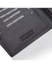 Betlewski Pánská kožená peněženka Bpm-Dz-66 Black