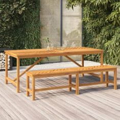 Vidaxl Zahradní jídelní stůl 200 x 90 x 74 cm masivní akáciové dřevo