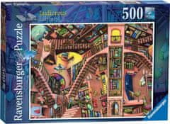 Ravensburger Puzzle Absurdní knihovna 500 dílků