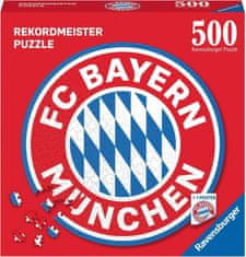 Ravensburger Kulaté puzzle FC Bayern Logo 500 dílků