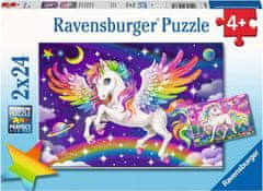 Ravensburger Puzzle Jednorožec a Pegas 2x24 dílků