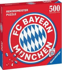 Ravensburger Kulaté puzzle FC Bayern Logo 500 dílků