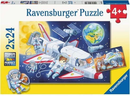 Ravensburger Puzzle Cesta vesmírem 2x24 dílků