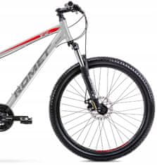 Romet Horská kola (MTB)/27,5“ Rambler R7.1 stříbrná / červená / grafitová - 17"