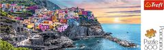 Trefl Panoramatické puzzle Vernazza při západu slunce, Itálie 500 dílků