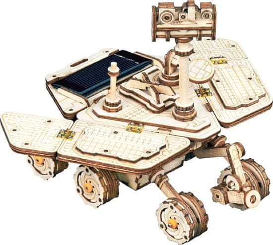 Robotime Rokr 3D dřevěné puzzle Planetární vozítko Vagabond Rover na solární pohon 153 dílků