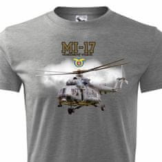 STRIKER Tričko Vrtulník MI-17 Barva: Šedá, Velikost: XL