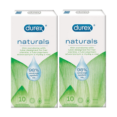 Durex Sada 2x Durex Naturals 10 ks.