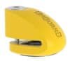zámek diskový s alarmem pin 6 mm žlutý