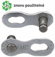 KMC spojka řetězu 7/8R EPT povrch, šedý 7,3 mm, 2 ks na blistru, cena za balení