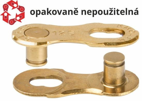 KMC spojka řetězu 12NR Ti-N Gold