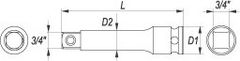 YATO Nástavec 3/4" rázový prodlužovací 100 mm CrMo