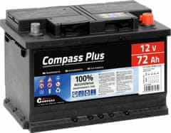 Compass Autobaterie COMPASS PLUS 12V 72Ah 640A