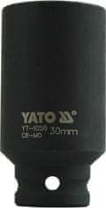 YATO Nástavec 1/2" rázový šestihranný hluboký 30 mm CrMo