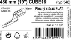 Compass Stěrač FLAT BULK (CUBE16) 19"/480mm