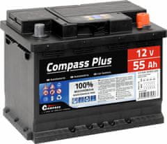 Compass Autobaterie COMPASS PLUS 12V 55Ah 420A