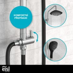 Eisl Sprchový set bez baterie SHOWER DREAM, chrom/černá DXLD60088CS