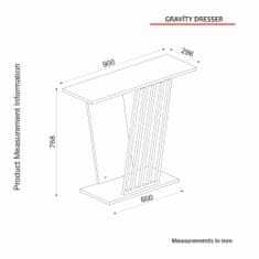 ASIR GROUP ASIR Odkládací stolek GRAVITY černá zlatá