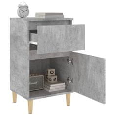Greatstore Noční stolek betonově šedý 40 x 35 x 70 cm