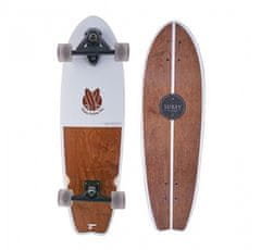 TWM longboard Surfy82,5 x 23,5 cm bílý/hnědý