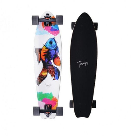 TWM longboard fish 82,5 x 21,5 cm bílý/černý