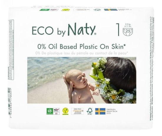 ECO by Naty Plenky 1 Newborn (2-5 kg) 25 ks