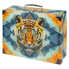 Grooters BAAGL Skládací školní kufřík Tiger s kováním
