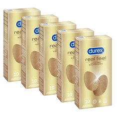 Durex Sada 5x DUREX Real Feel 10 ks.