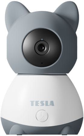 Inteligentní dětská chůvička Tesla Smart Camera Baby B250 výkonná kamera detekce pohybu detekce zvuku otáčení rotace noční vidění výkonná dětská chůvička oboustranná komunikace monitoring teploty a vlhkosti v místnosti vysoké rozlišení výkonná kamera smart WiFi připojení oboustranná komunikace dvoucestné audio wifi doprovodná aplikace ukolébavky senzor teploty senzor vlhkosti noční vidění