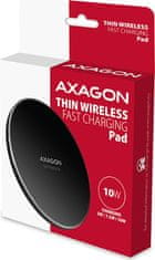 AXAGON WDC-P10T, tenká bezdrátová rychlonabíječka, Qi 5/7.5/10W, micro USB