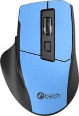 C-Tech Ergo WLM-05/Ergonomická/Optická/Bezdrátová USB/Modrá