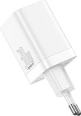 BASEUS CCSUPP-E02 Super Si Quick Nabíječka USB + USB-C 30W White