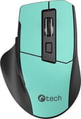 C-Tech Ergo WLM-05/Ergonomická/Optická/Bezdrátová USB/Zelená